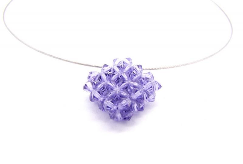 Anhänger Quadrat lila