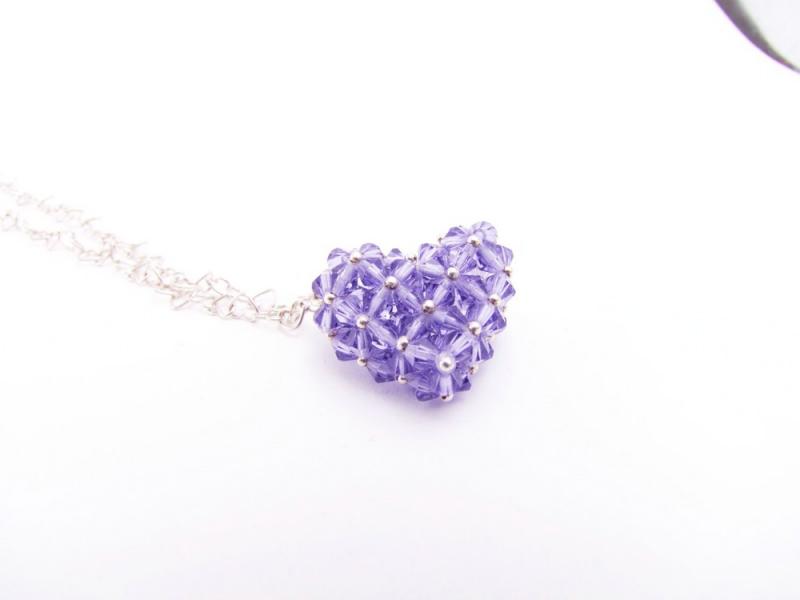 Anhänger Herz lila