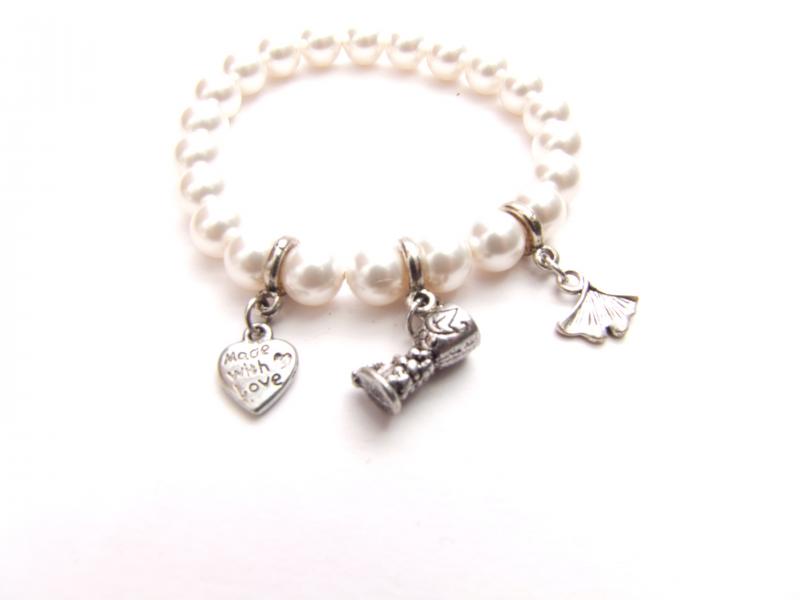 Armband Perle mit Anhänger