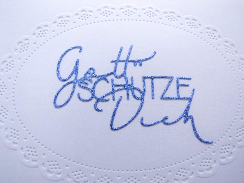 Karte Gott schütze dich