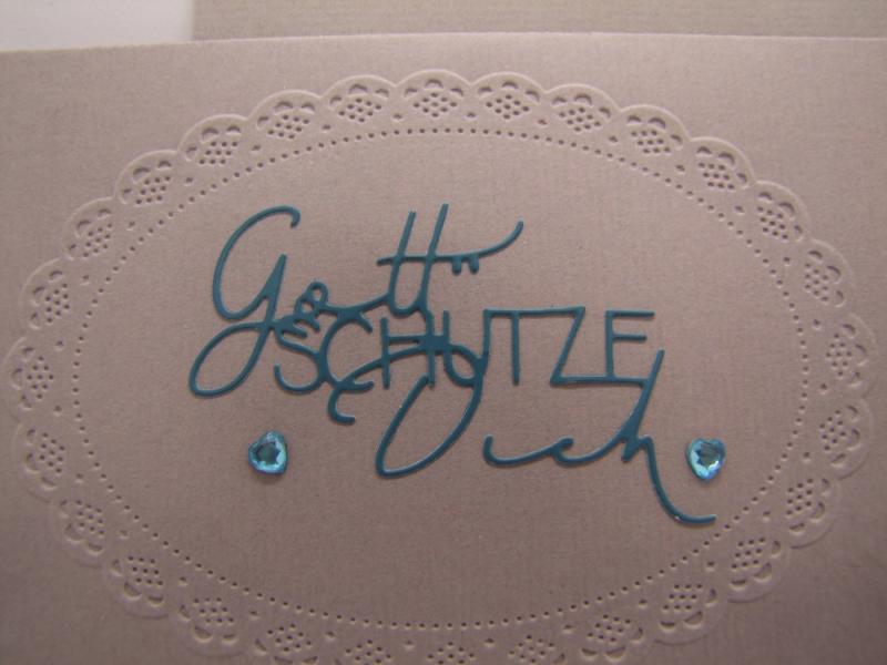 Karte Gott schütze dich