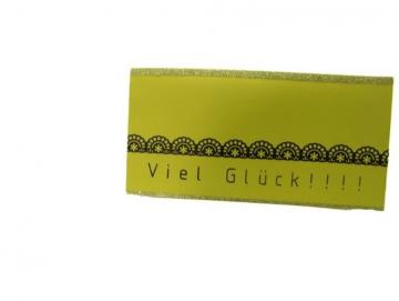 Karte Viel Glück grün