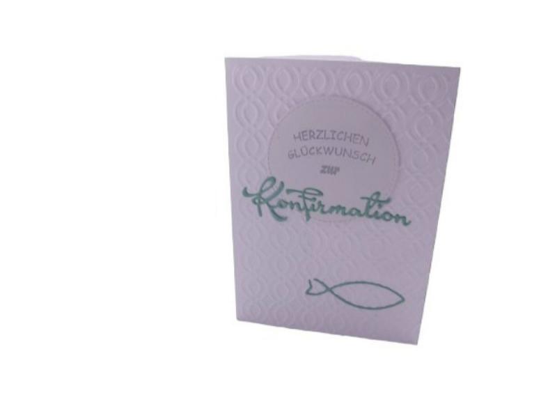 Karte Konfirmation grün