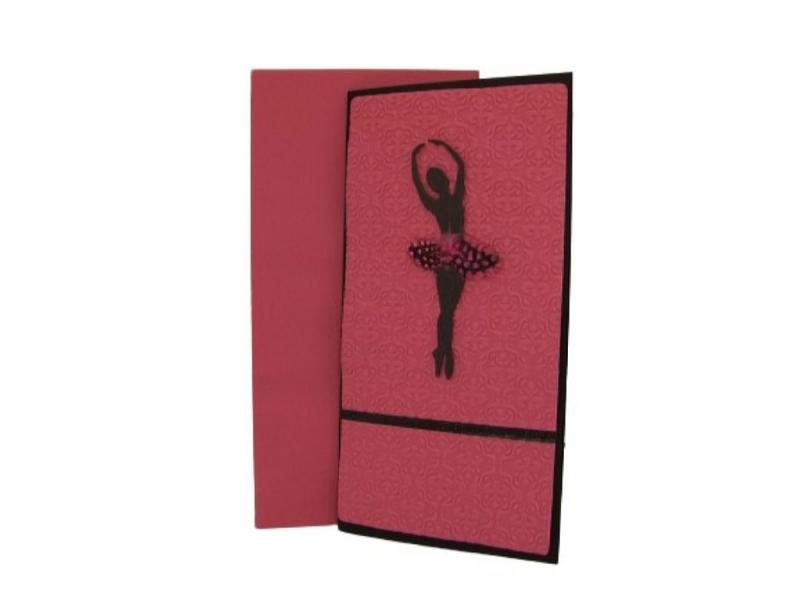 Karte Ballerina pink