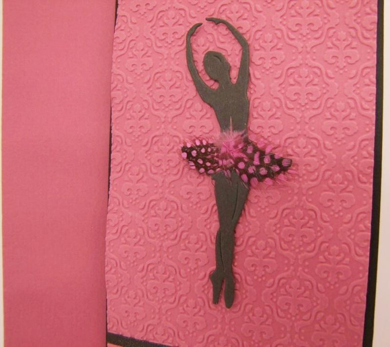 Karte Ballerina pink