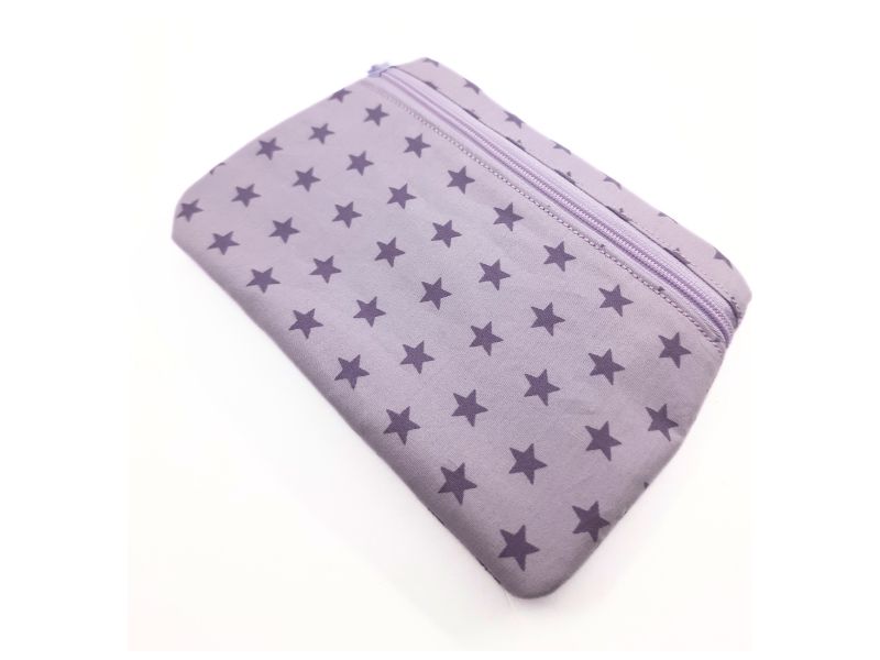 Kleines Täschchen lila Sterne