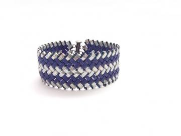 Armband Blau Silber