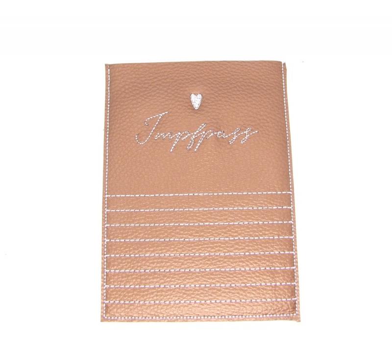 Impfpasshülle gold/weiss