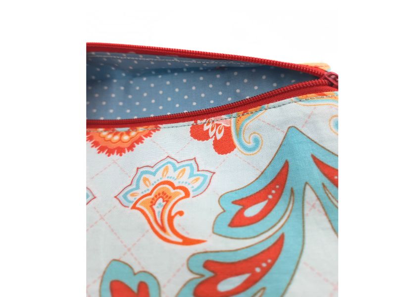 Täschchen türkis/orange